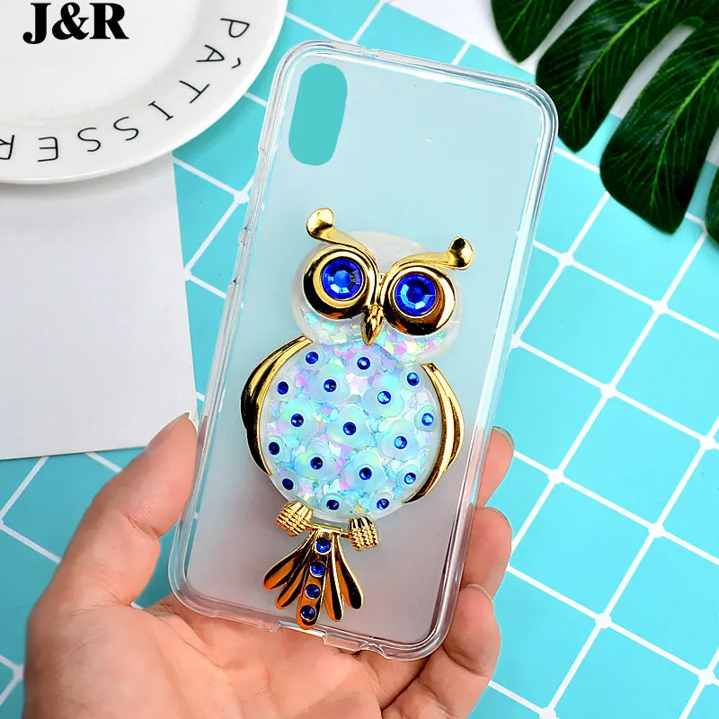 Glitter Case For Doogee X55 Silicone Cover Liquid Quicksand Bling Phone Bags Fashion Animal Owl Unicorn Protective Shell Girls |