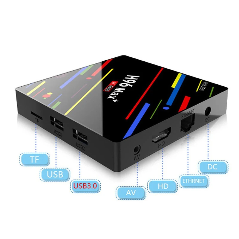 XGODY H96 Max+ мини Android ТВ Медиаплеер коробка 4 Гб 64 Гб RK3328 четырехъядерный WiFi ТВ приемник стример Bluetooth телеприставка