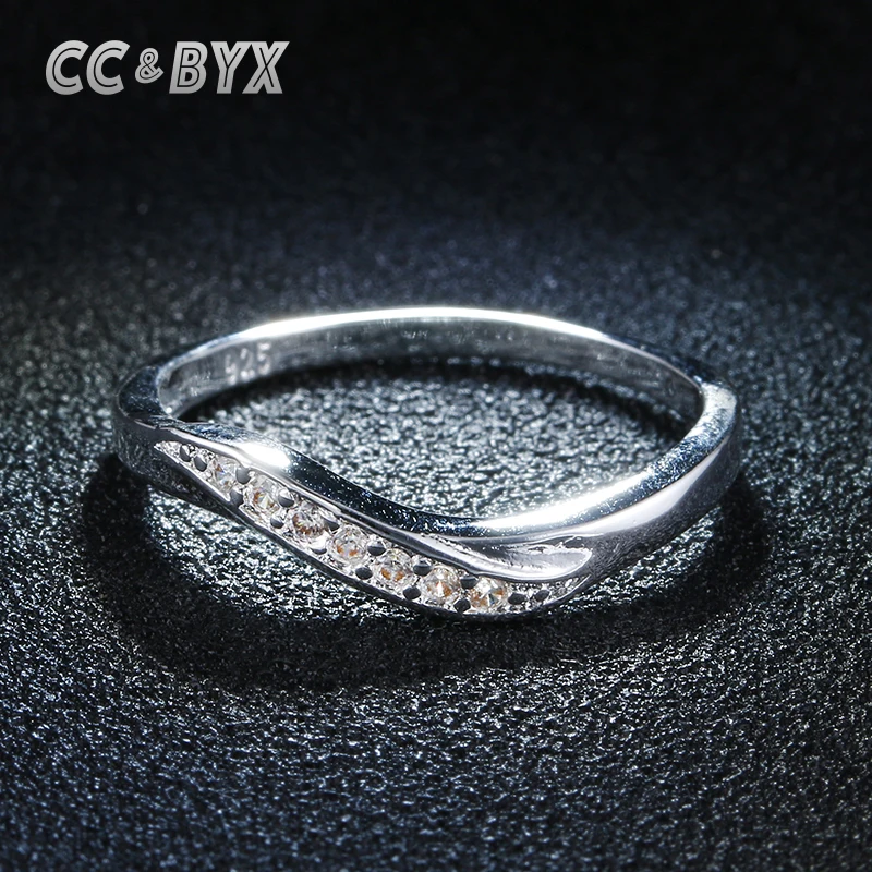 Модные ювелирные изделия простые тонкие кольца для женщин круглый палец