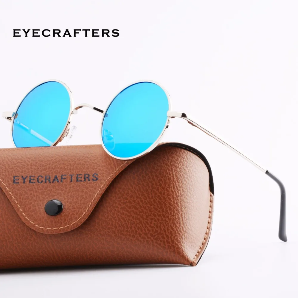 Мужские и женские маленькие винтажные очки в стиле ретро металлические для