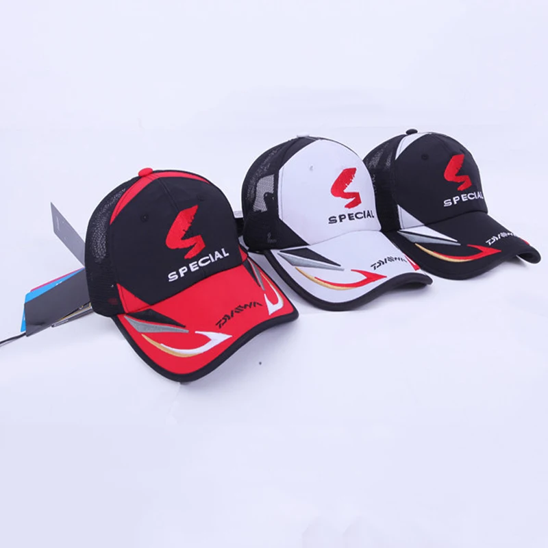

Daiwa Men's Sunshade Mesh Fishing Cap Adjustable Waterprrof Baseball Cap Women Windproof Hiking Fishing Hat Outdoor Sport Hats