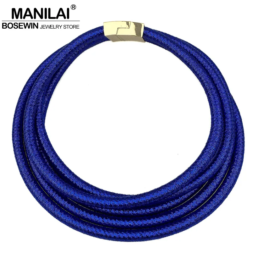 

Многослойные ожерелья-Чокеры MANILAI, массивное ожерелье с магнитной кнопкой, женское массивное ожерелье, макси-Ювелирное Украшение, чокер 2022