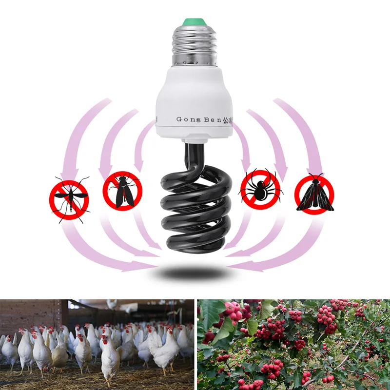 220V E27 15-40W UV светильник лампа ультрафиолетовая лампа дневного света обнаружения CFL спиральная энергосберегающая светильник экономии светильник ing лампы
