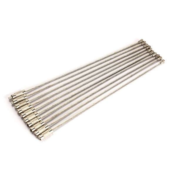 10 шт. провод из нержавеющей стали брелок для ключей наружного туризма Высокое