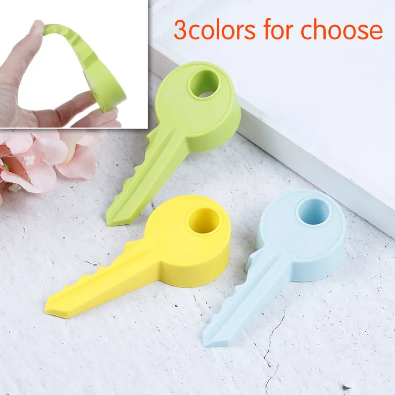 Горячая Силиконовая Резиновая Дверь Пробка милый ключ стиль домашний декор Клин