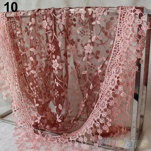 Горячая мода Полые кисточкой кружева роза цветочные вязать треугольник Мантилья