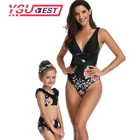 Купальный костюм Мама и я, бикини для мамы и дочки, пляжная одежда, пляжная одежда для мам и девочек, 2020