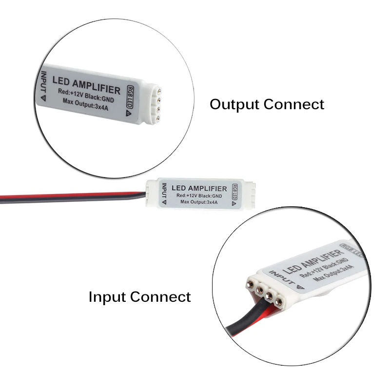 4/5/6pin RGB RGBW контроллер светодиодный Усилитель постоянного тока 5 в 12 В 24 В светодиодный сигнальный ретранслятор аксессуар для RGB RGBW RGB+ CCT полосы JQ