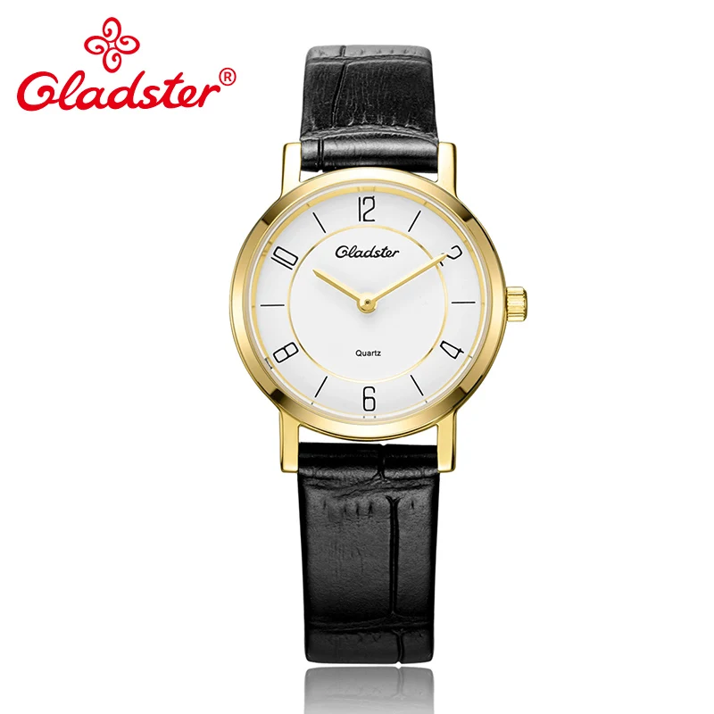 Женские наручные часы Gladster модные японские кварцевые MIYOTA из натуральной кожи