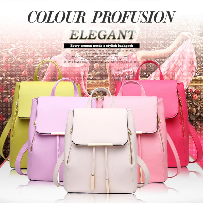Женский кожаный рюкзак mochila escolar feminina sac a dos femme в Корейском стиле 2019|Женские