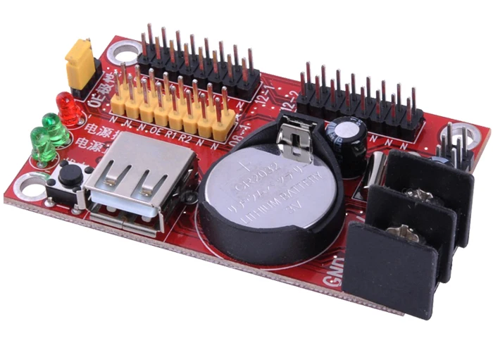 Kaler XU2 USB порт p10 Поддержка 32*512/32*256 пикселей одиночный и трехцветный светодиодный