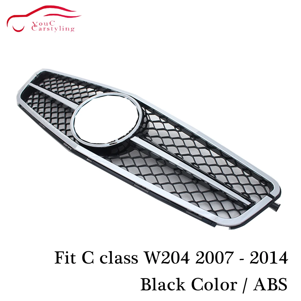 W204 AMG Внешний вид Решетка переднего бампера гриль сетка подходит для Mercedes C class 2007
