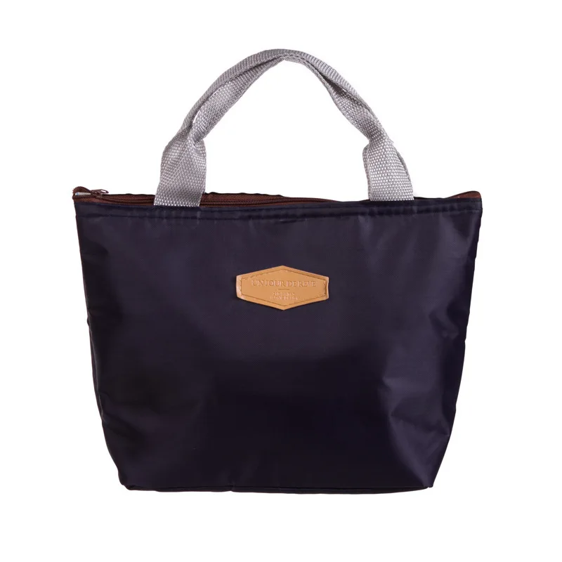 Solid Lunch Bags Women Portable Functional Canvas Stripe Insulated Thermal Food Picnic Kids Cooler Box Bag Tote | Багаж и сумки