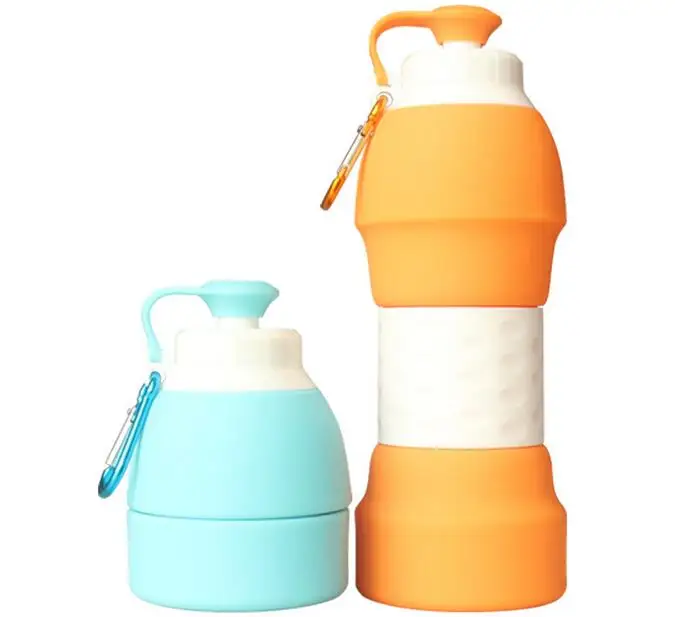 580ML Portable Sport Water Bottle Silicone Outdoor Travel Drinking Collapsible Folding Coffee Tea Cup Drink 50P97 | Дом и сад