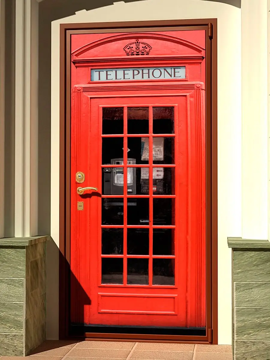 3D дверная наклейка Европейская Великобритания стеновая роспись художественные