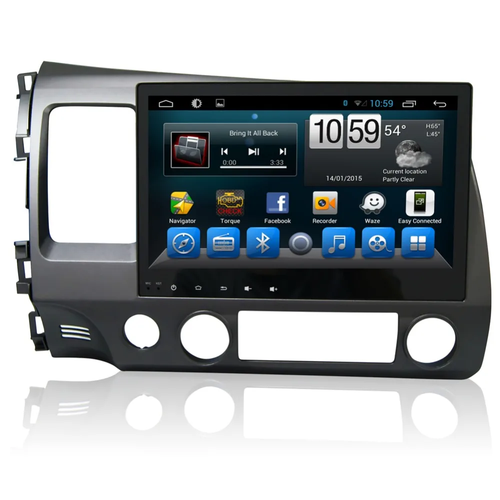 10 1 "HD 1024*600 Android 6 0 Автомобильный DVD GPS стерео навигационный плеер для Honda Civic 2006 2007