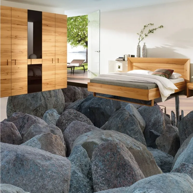 Free Shipping custom HD Stone 3D stereo self-adhesive floor decoration wallpaper square street corridor workplace mural | Обустройство