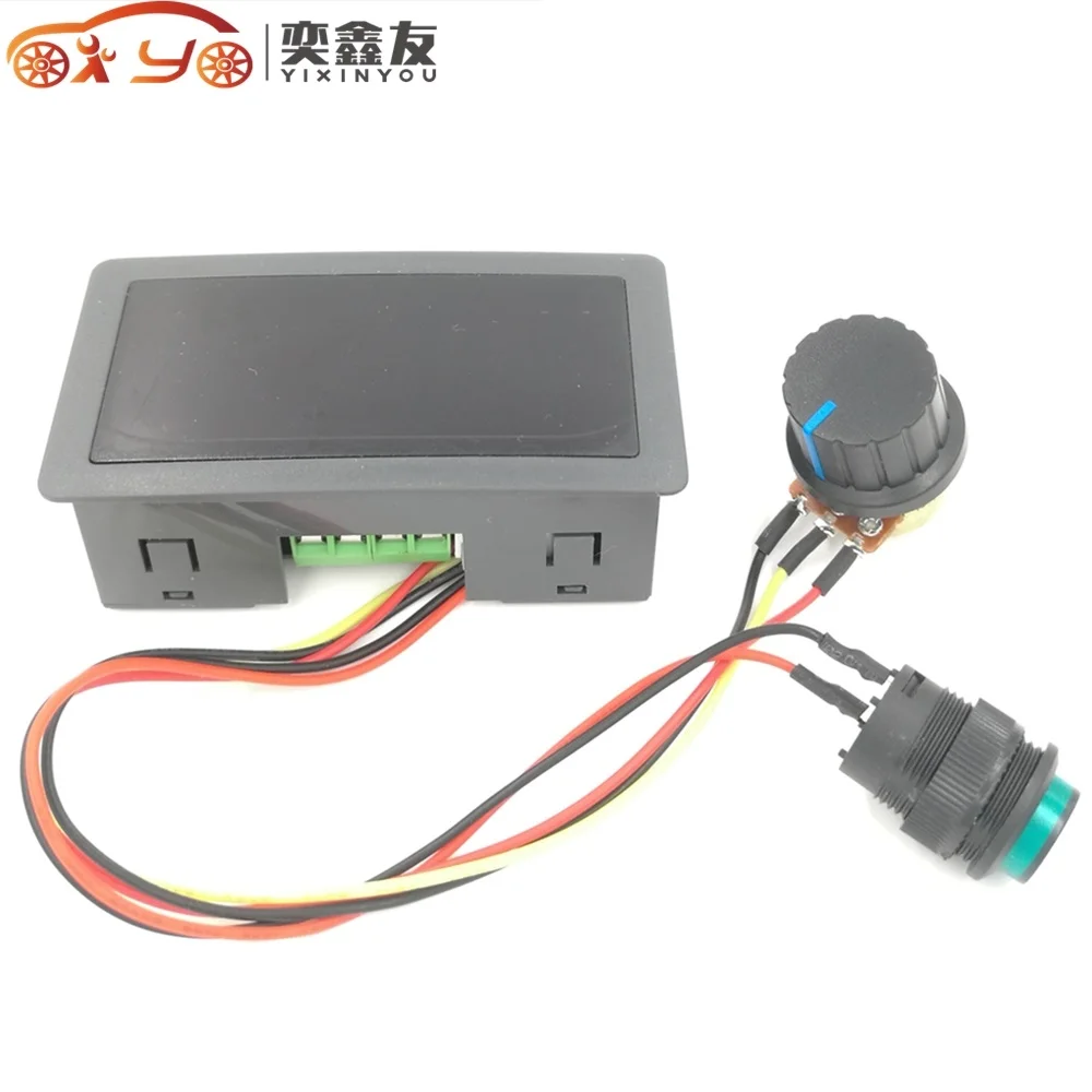YIXINYOU CCM5D цифровой ШИМ DC регулятор двигателя 6V12V24V плавный переключатель скорости контроллер с дисплеем оболочки