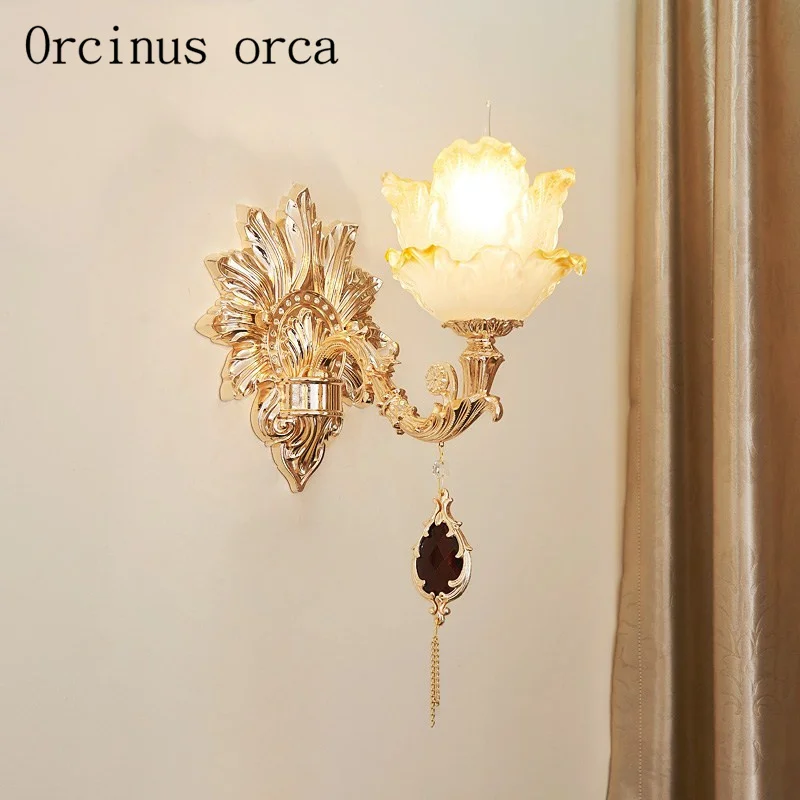 Европейская роскошная хрустальная настенная лампа декоративный светильник для