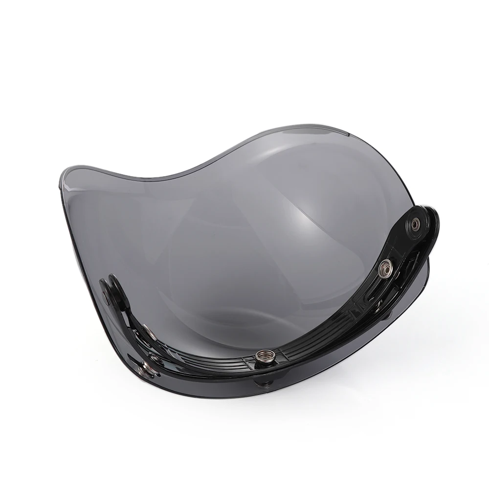 3 Colors Motorcycle Helmet Lens Frame Vintage Durable Bubble Visors Wind Shield Windscreen Riding Protection Security For Harley |