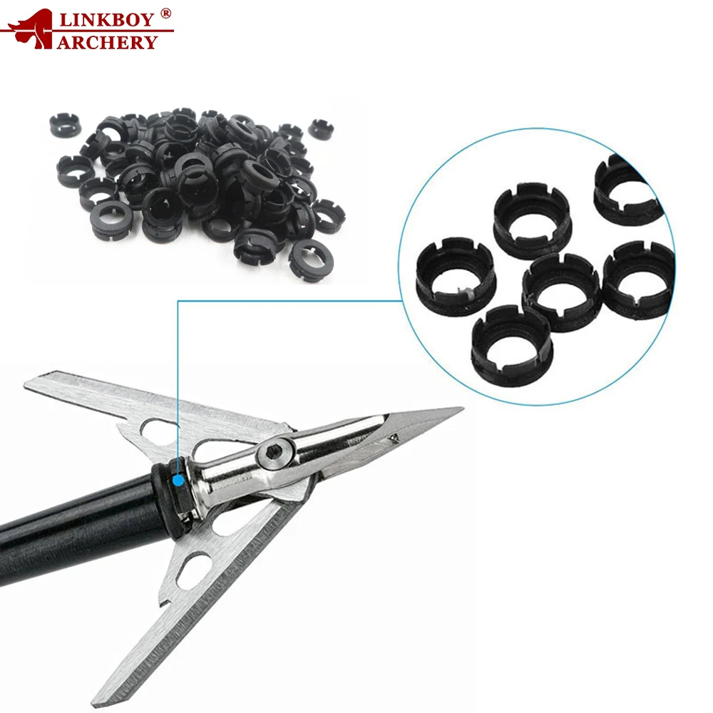 

20pcs Rubber Ring for Broadheads Arrow Head Hunting Archery Bow Tips Compound Recurve Bow Professional Ring Tools