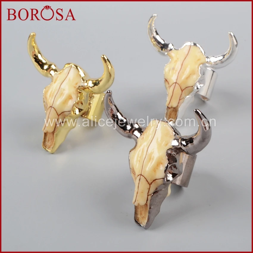 Кольцо BOROSA Longhorn из смолы с роговым кольцом для крупного рогатого скота