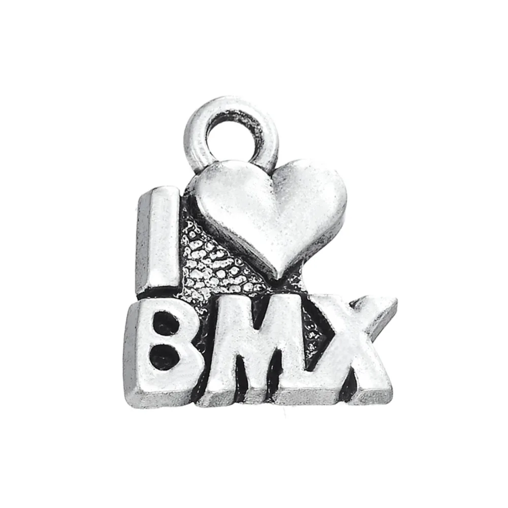 Рыболовный крючок 10 шт. спортивные игры велосипедный велосипед I love BMX цинковый
