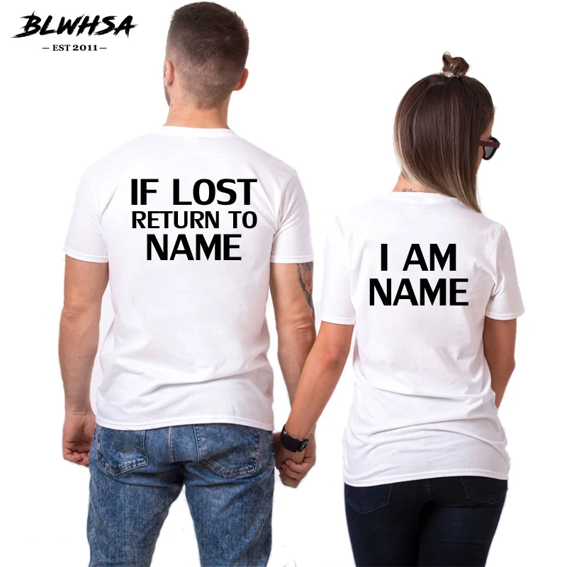 Футболка BLWHSA для влюбленных пар женская футболка с надписью Возвращение к