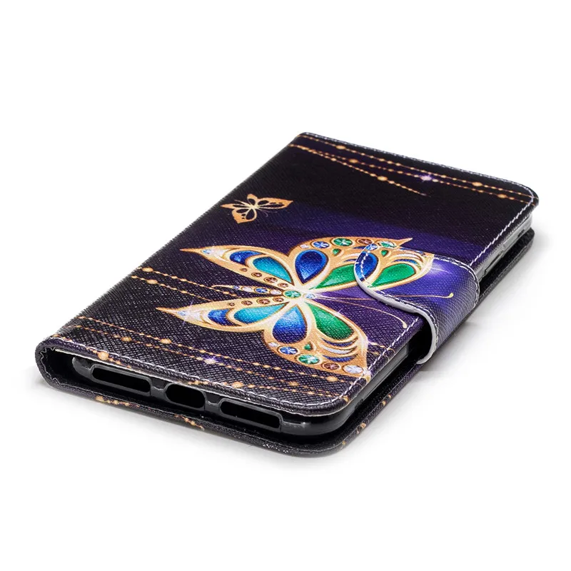 Для iphone XS Max Flower Butterfly Panda Сова шаблон бумажник кожаный чехол-подставка для X Xs Xr
