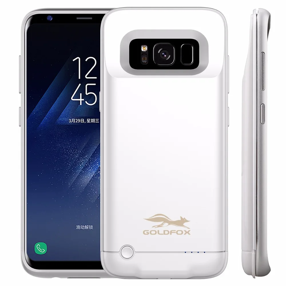 4200 мАч ультра тонкий чехол для зарядки телефона samsung Galaxy S8, чехол для зарядки телефона, внешний аккумулятор, чехол