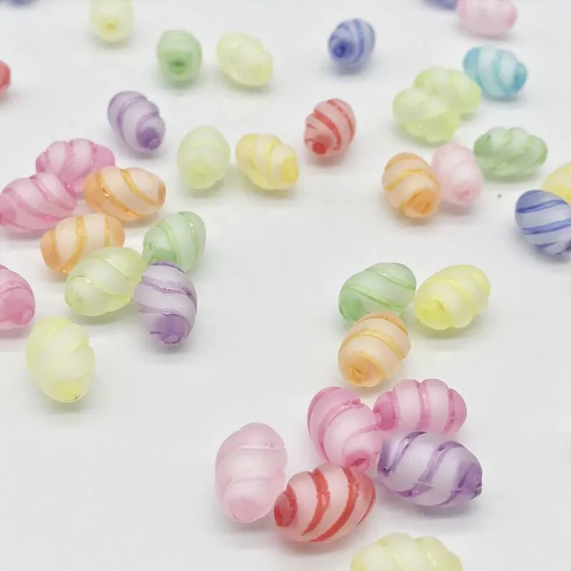 Красивые акриловые шарики для ювелирных изделий 50 шт. модные разноцветные