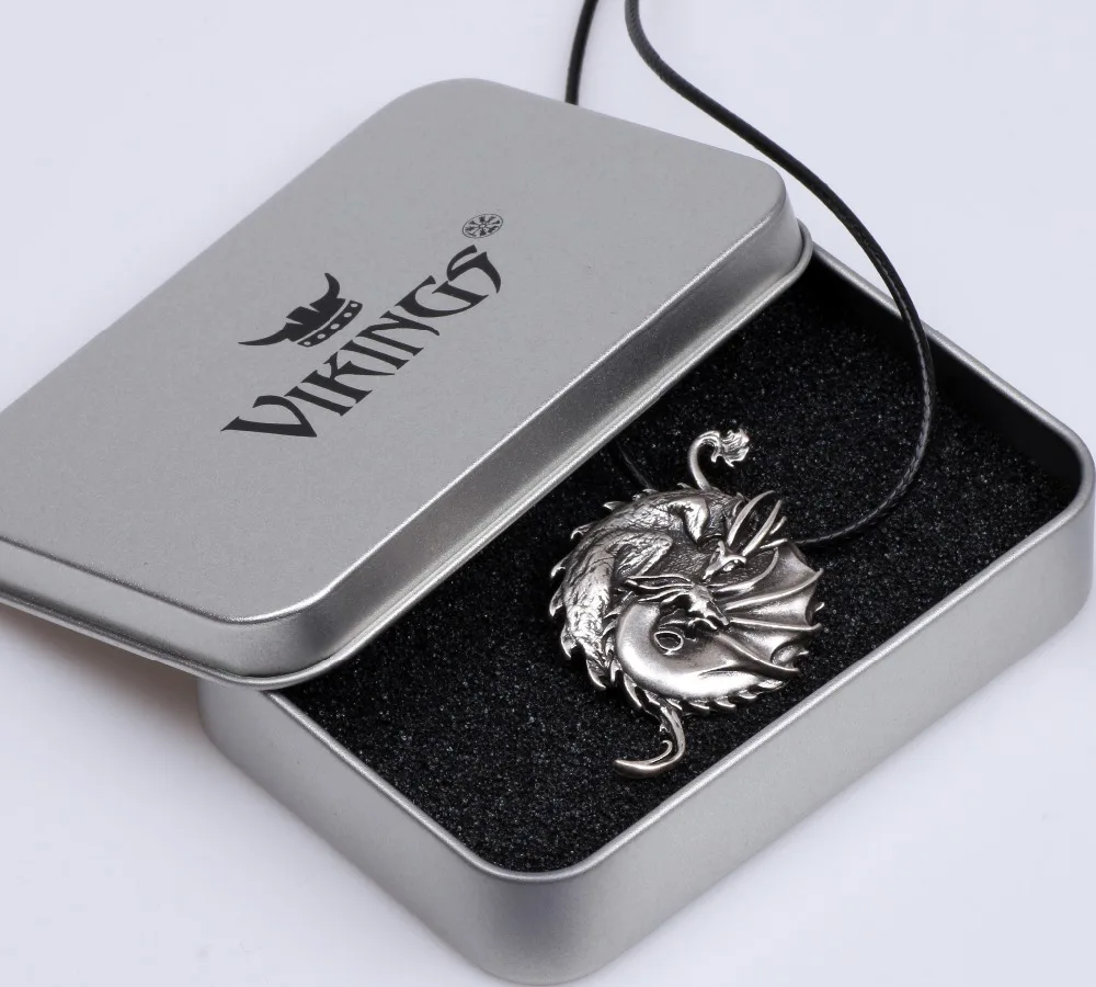 

Yin Yang Dragon Pendant Necklace Talisman Chinese Symbol Taoist Taoism Tai Chi Men Gift Statement Necklace Jewelry Lead Free