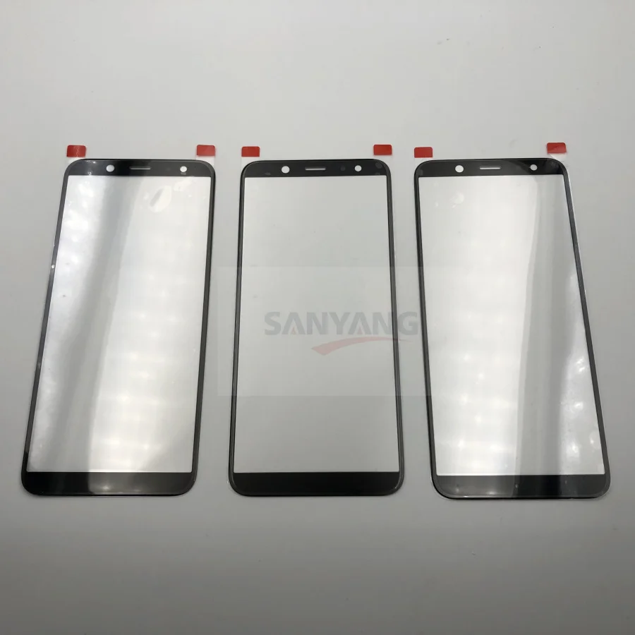 10 шт. внешнее стекло для Samsung Galaxy A6 2018 SM A600F A600 Plus A605 LCD Сенсорная панель экран +