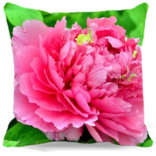 Cotton polyester Vintage Retro peony flowers Pattern Print Home car hotel Decorative pink red Pillow case 9 style 16'' 18&quot 19&quot |
