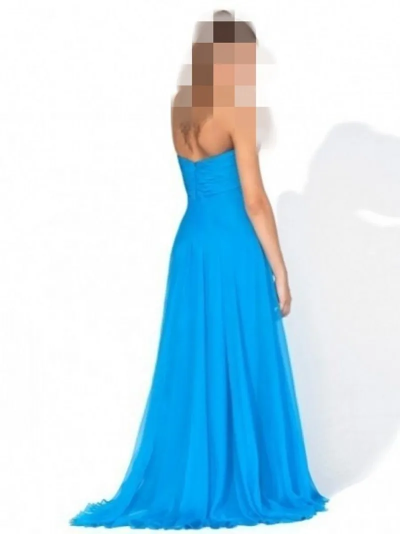 Новый популярный синий Vestidos De Baile Аппликации Линия Дешевые Пром 2018 Платья Длинные