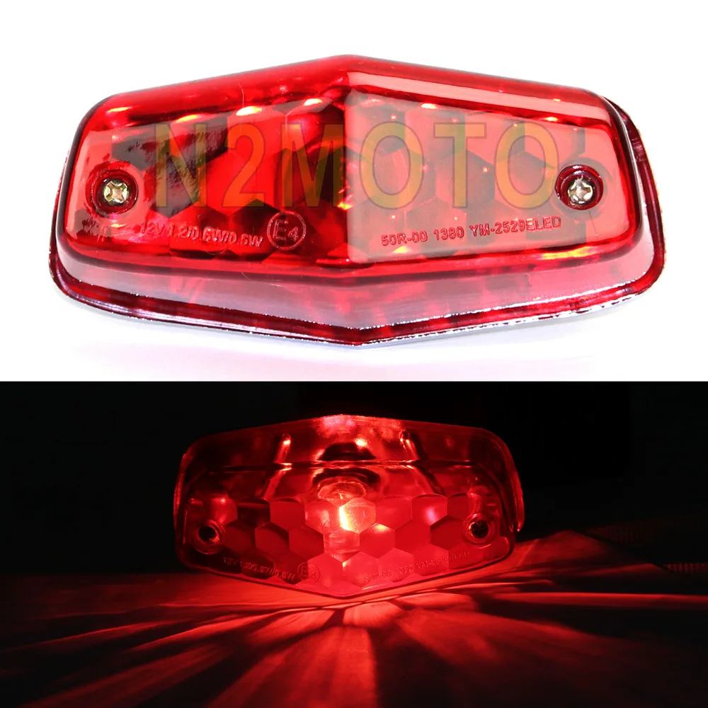 Универсальный фонарь для мотоцикла Lucas 12 В тип лампы стоп сигнал Harley Bobber Chopper кафе