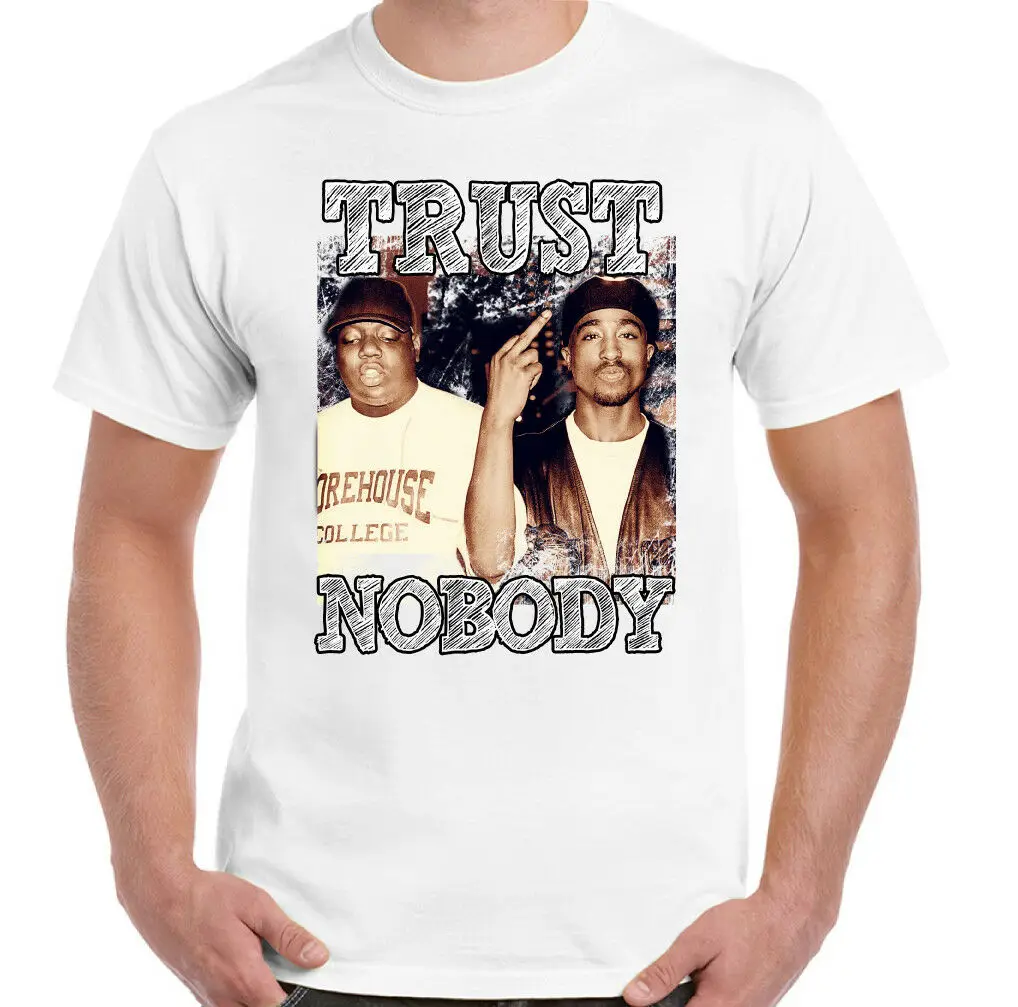2019 Cool Trust Nobody The Notorious B. I. G. Мужская футболка Biggie Smalls 2Pac Tupac|Мужские футболки| |