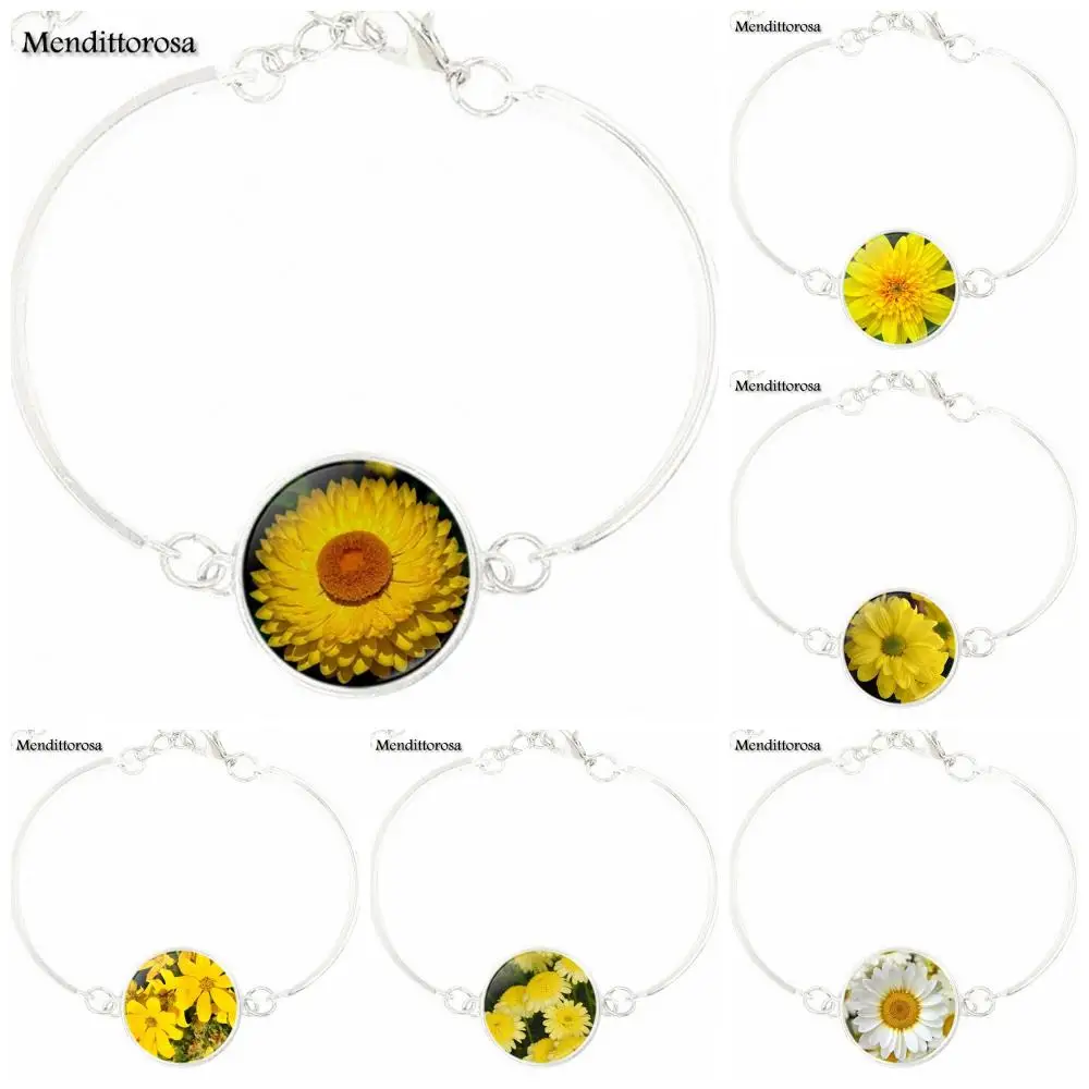 Для мужчин женщин подарок Стекло кабошон Макси-браслет на щиколотку или запястье