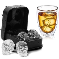 diy creative molds for bars silicone skull ice cube four in one silicone skull ice cube tray homemade tools
