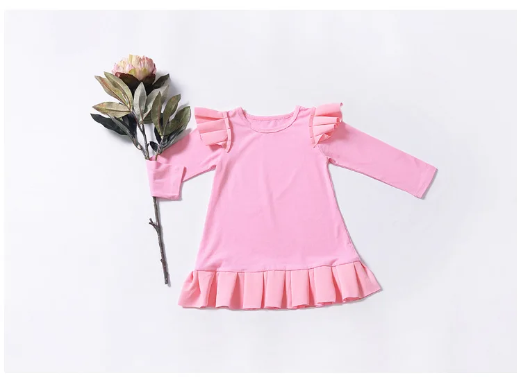 DuoDuo New Arrival Kids Girls Knitted Long Sleeve red Dress Clothes 2019 Winter Casual Lotus leaf edge Children Dresses | Детская одежда