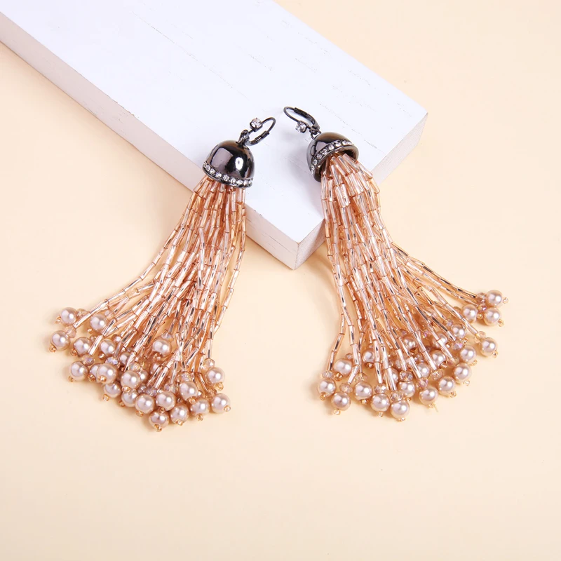 Акриловые серьги подвески с искусственным жемчугом 2018|Серьги-подвески| |