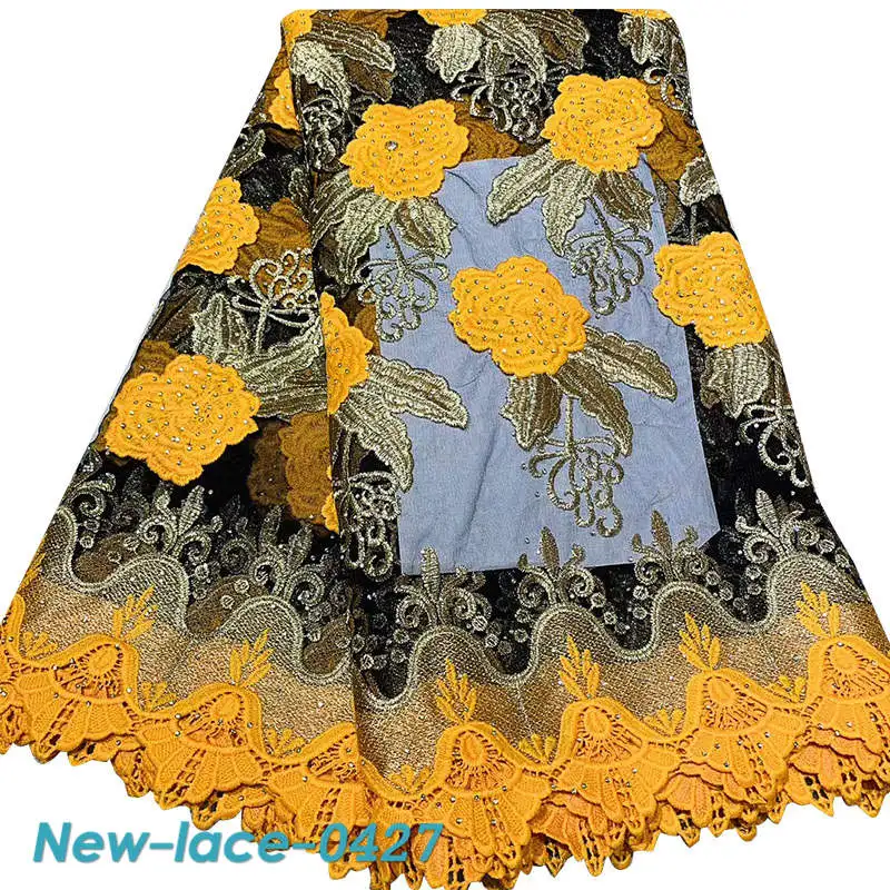Французская кружевная ткань 2019 вышитая в нигерийском стиле высокое качество