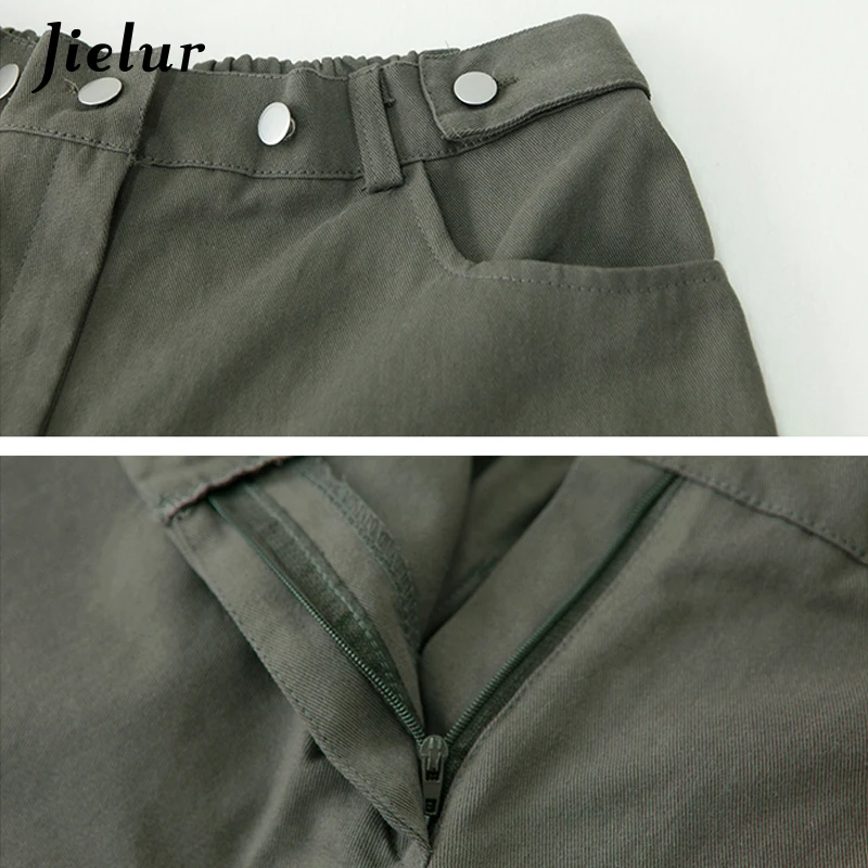 Jielur Capris Women Loose Casual Wide Leg High Waist Pockets 3 Colors Womans Short Harajuku Chic Feminino New 2019 Summer | Женская