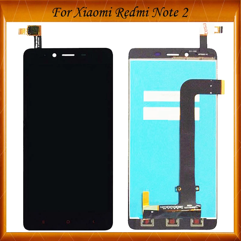 100% хорошо работает для Xiaomi Redmi Note 2 Замена ЖК экрана дисплея Hongmi дигитайзер в сборе