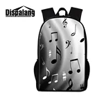 Dispalang, Женский Мужской рюкзак с принтом Музыка, школьная сумка для девочек-подростков, школьная сумка для детей, Повседневная дорожная сумка