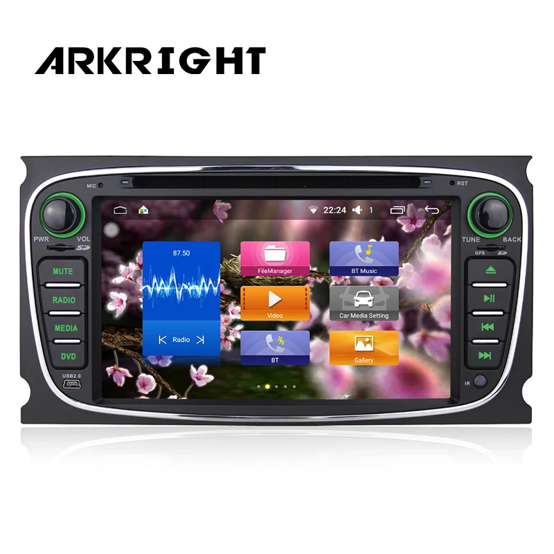 Автомобильный радиоприемник Android 6 0 2 Din 7 дюймов Гб ОЗУ FM радио ТВ Bluetooth Wi Fi HD GPS