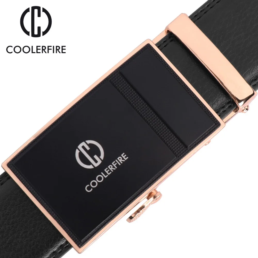 COOLERFIRE новейшая мода мужской ремень Топ Корова Натуральная кожа Автоматическая