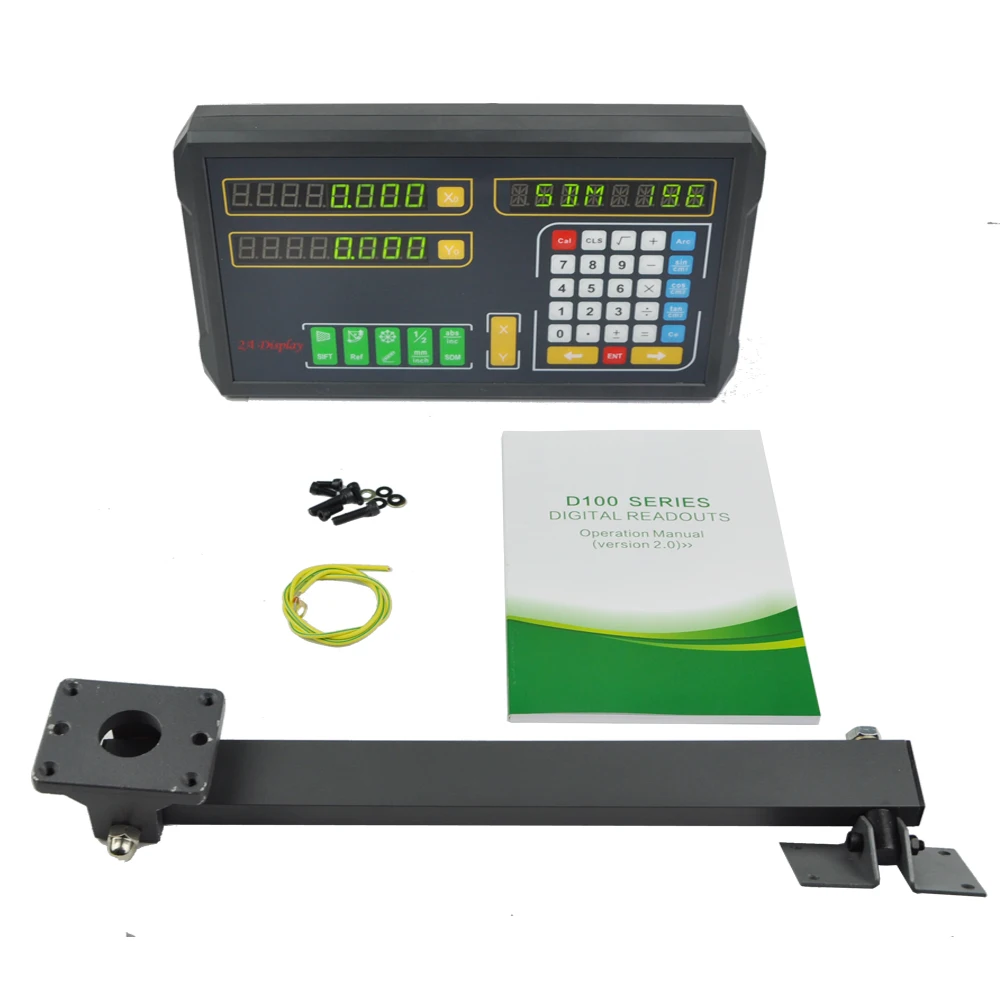 Dro 2 осевая цифровая индикация для токарного станка/фрезерного станка с шт.