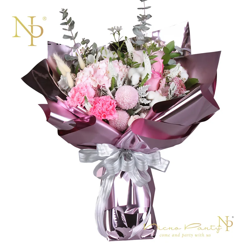 Nicro 20 шт./компл. 23X23 дюйма металлическая упаковка для упаковки цветов свадебные