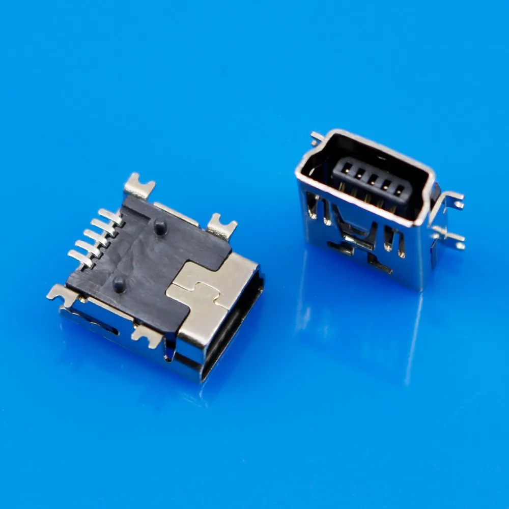 JCD Горячая 5 шт. мини Тип USB B Женский Pin держатель для печатной платы и гнездом